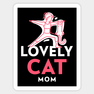 Lovely Cat Mom Sticker